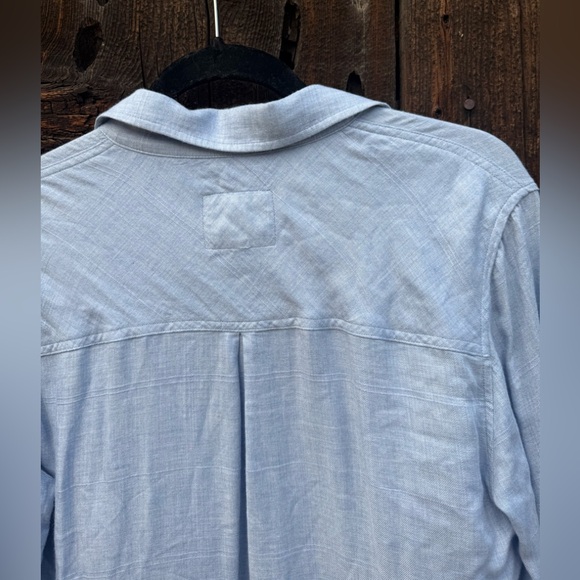 Rails Hunter Top in Heather Chambray Button Up Long Sleeve Top - Picture 13 of 14